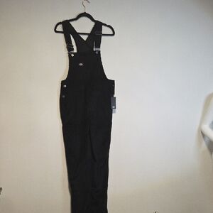 Dickies Women's Black Denim Overalls